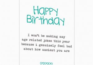 Funny Messages to Put In Birthday Cards Age Related Joke Birthday Card by Limalima