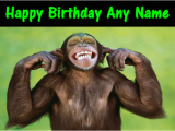 Funny Monkey Birthday Cards Cheeky Funny Monkey Birthday Card