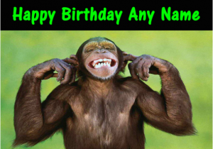 Funny Monkey Birthday Cards Cheeky Funny Monkey Birthday Card