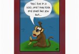 Funny Monkey Birthday Cards Funny Birthday Cards Monkey S Perspective Zazzle