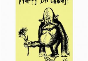 Funny Monkey Birthday Cards Funny Monkey Birthday Card Zazzle
