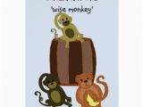 Funny Monkey Birthday Cards Funny Monkey Birthday Greeting Cards Zazzle