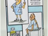 Funny Nurse Birthday Cards Airbornewife 39 S Stamping Spot Quot the Nice Nurse is On