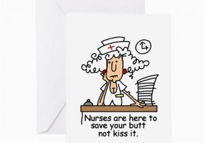 Funny Nurse Birthday Cards Funny Nurse Six Greeting Card by Peacockcards
