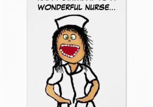 Funny Nurse Birthday Cards Happy Birthday Nurse Cartoon Card Zazzle Com