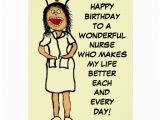Funny Nurse Birthday Cards Happy Birthday Nurse Cartoon Greeting Card Zazzle