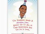 Funny Obama Birthday Cards Barack Obama Political Card