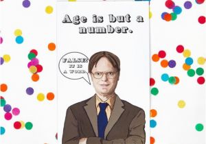 Funny Office Birthday Cards the Office Birthday Card Dwight Schrute Michael Scott Jim