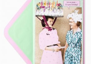 Funny Old Lady Birthday Cards Cake Hat Lady Humor Birthday Card Funny Funny Birthday