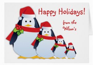 Funny Penguin Birthday Cards Christmas Funny Penguin Greeting Card Zazzle