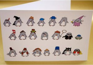 Funny Penguin Birthday Cards Funny Penguin Greeting Card Birthday Thank You Penguins