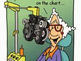 Funny Pictures for Birthday Cards Woman at Eye Doctor Funny Birthday Card Greeting Card by