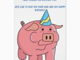 Funny Pig Birthday Cards Funny Pig Birthday Card Zazzle Com