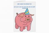Funny Pig Birthday Cards Funny Pig Birthday Card Zazzle Com