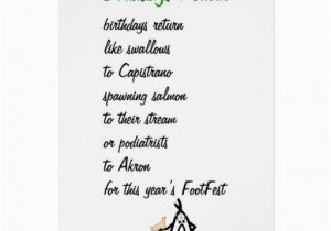 Funny Poems for Birthday Cards Birthdays Return A Funny Birthday Poem Card Zazzle