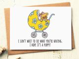 Funny Pregnant Birthday Cards Funny New Baby Card Birth Cards Funny Baby Card