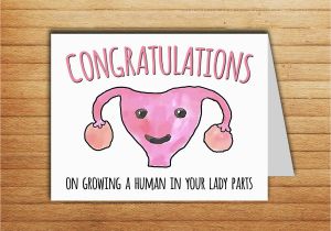 Funny Pregnant Birthday Cards Funny Pregnancy Card Pregnancy Announcement to Parents Card