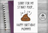 Funny Printable Birthday Cards for Mom Mom Birthday Card Mother Birthday Card Birthday Card Mom