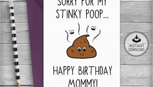 Funny Printable Birthday Cards for Mom Mom Birthday Card Mother Birthday Card Birthday Card Mom
