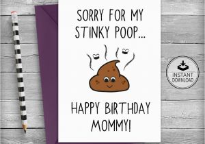 Funny Printable Birthday Cards for Mom Mom Birthday Card Mother Birthday Card Birthday Card Mom