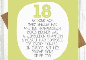 Funny Sayings for 18th Birthday Cards by Your Age Funny 18th Birthday Card by Paper Plane