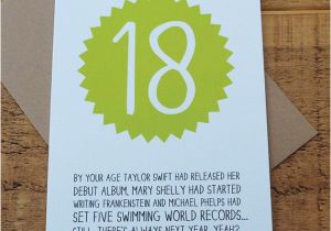 Funny Sayings for 18th Birthday Cards by Your Age Happy 18th Birthday Card Funny Birthday