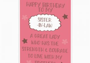 Funny Sister In Law Birthday Cards Sister In Law Birthday Cards Ebay