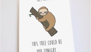 Funny Sloth Birthday Card Sloth Card Funny Valentines Day Anniversary Birthday