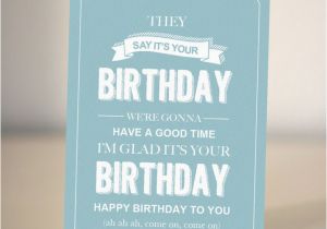Funny Things to Say On A Birthday Card Funny Birthday Card Bespoke Birthday Card they Say Its