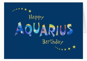 Funny Ways to Sign A Birthday Card Fun Aquarius Zodiac Birth Sign Birthday Greeting Card Zazzle