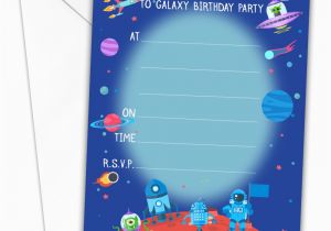 Galaxy Birthday Party Invitations Pack Of 20 Galaxy Birthday Party Invites All Ways Design