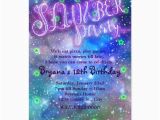 Galaxy Birthday Party Invitations Slumber Party Space Galaxy Birthday Invitations Zazzle Com