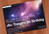 Galaxy Birthday Party Invitations Space Birthday Party Invitation Stargazing Party Invitation