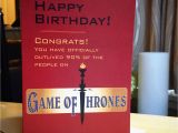 Game Of Thrones Happy Birthday Card Funny Game Of Thrones Birthday Card Happy Birthday by