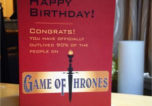 Game Of Thrones Happy Birthday Card Funny Game Of Thrones Birthday Card Happy Birthday by