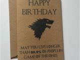 Game Of Thrones Happy Birthday Card Game Of Thrones Birthday Card House Stark