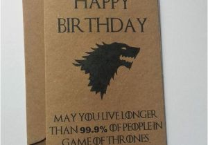 Game Of Thrones Happy Birthday Card Game Of Thrones Birthday Card House Stark