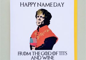 Game Of Thrones Happy Birthday Card Game Of Thrones Tyrion Lannister Wine Birthday Card