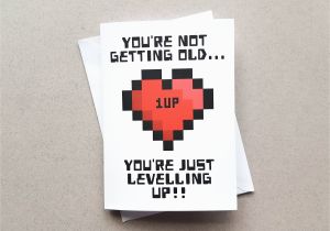 Gamer Birthday Cards Gamer Birthday Card Geeky Birthday Card You 39 Re Not