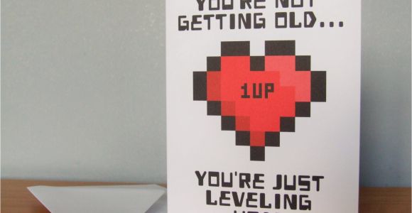 Gamer Birthday Cards Gamer Birthday Card Geeky Birthday Card You 39 Re Not