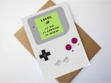 Gamer Birthday Cards Gamer Birthday Card Nintendo Game Boy Inspired Birthday Card