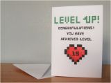 Gamer Birthday Cards Level Up Birthday Card Level Up Gaming Card by