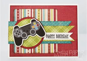 Gamer Birthday Cards Pretty Paper Pretty Ribbons Gamer Birthday Card New