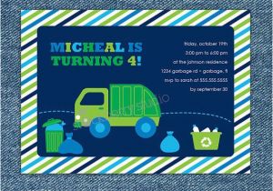 Garbage Truck Birthday Invitations 17 Best Images About Ethan 39 S Garbage Truck Party Ideas On