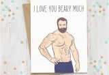 Gay Birthday Cards to Print Love You Beary Much Gay Greeting Card Gay Card Gay