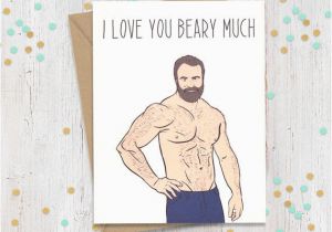 Gay Birthday Cards to Print Love You Beary Much Gay Greeting Card Gay Card Gay