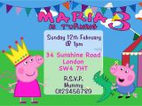 George Pig Birthday Invitations 10 Personalised Peppa Pig and George Birthday Party