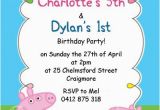 George Pig Birthday Invitations Childrens Birthday Invitations Peppa George Pig