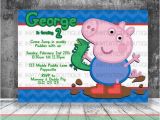 George Pig Birthday Invitations George Pig Dinosaur Invitation Peppa Pig by