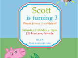 George Pig Birthday Invitations Peppa Pig George Friends Digital Party Invitation